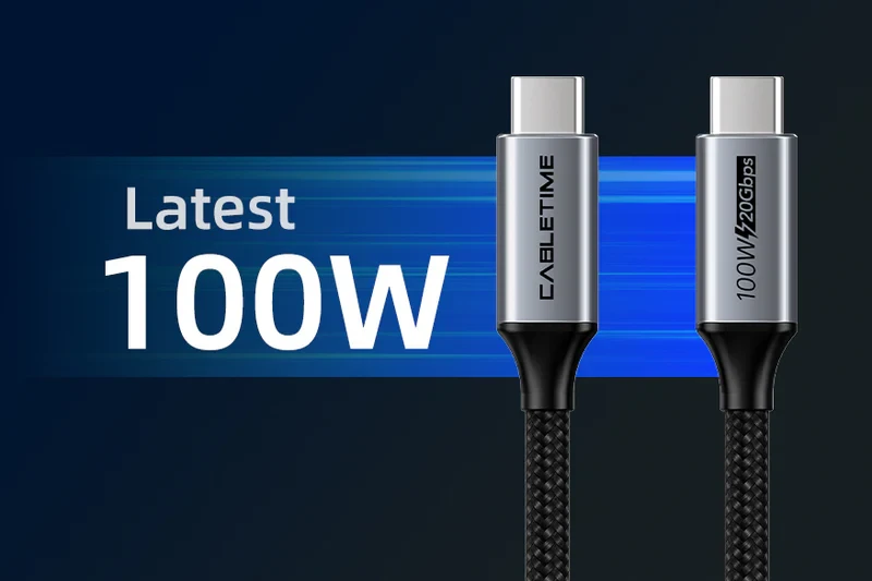 Cáp USB3.1 Cáp đồng trục Gen2, Loại C, Mạ Nickle, Có Chipset E-Marker; chiều dài: 1 CU20H